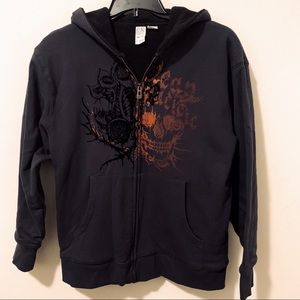 Boys XL OP zip hoodie Sherpa lined